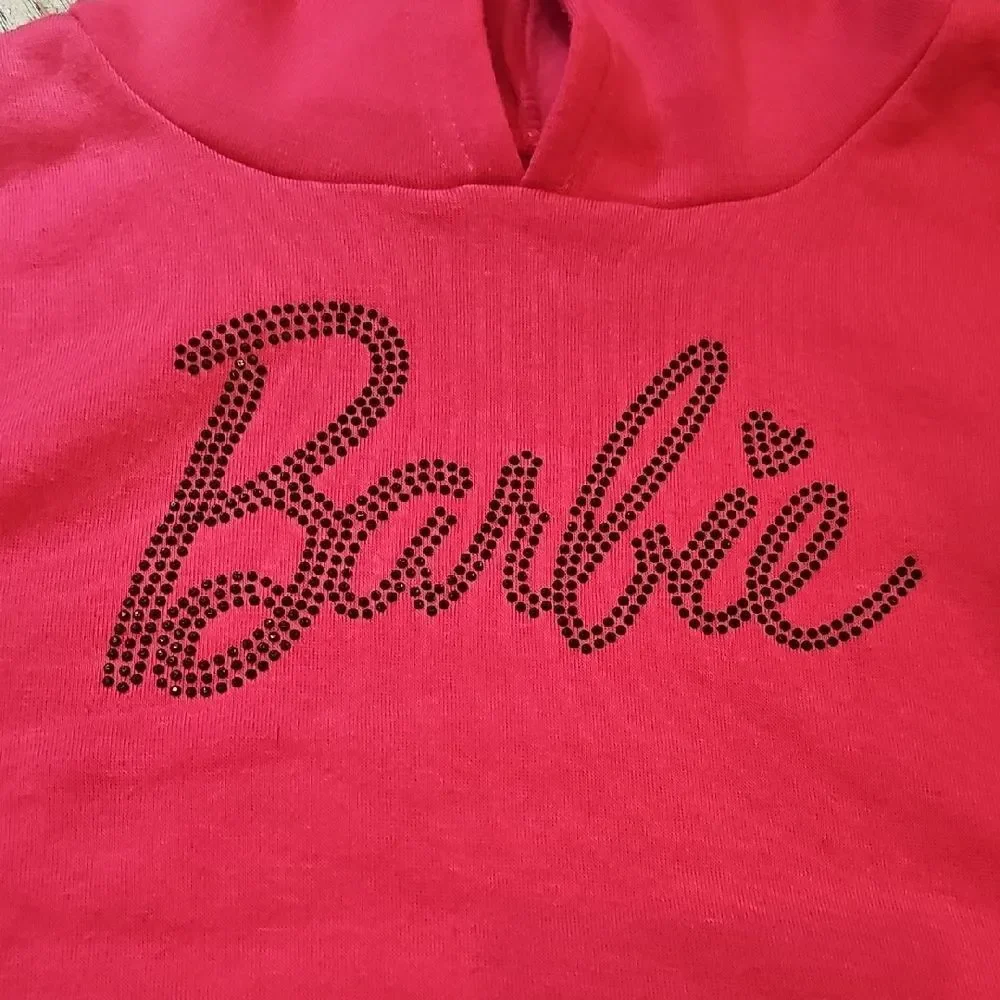 Barbie Kids Fuchsia Hoodie Size 7/8 Girls